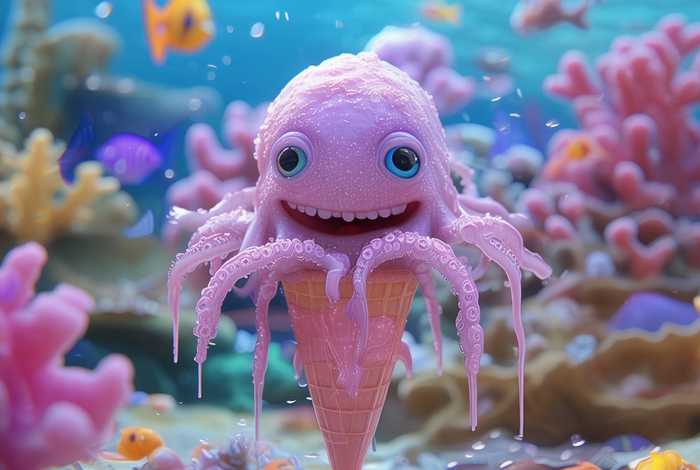 儿童故事章鱼甜筒 章鱼幼儿故事 儿童故事章鱼甜筒 章鱼幼儿故事