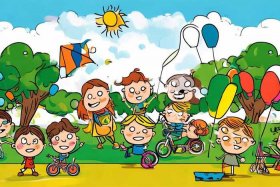 儿童开心卡通、儿童开心的卡通简笔图片