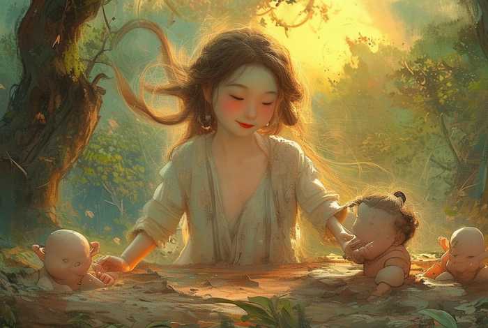 儿童女娲造人神话故事 幼儿神话故事女娲造人 儿童女娲造人神话故事 幼儿神话故事女娲造人