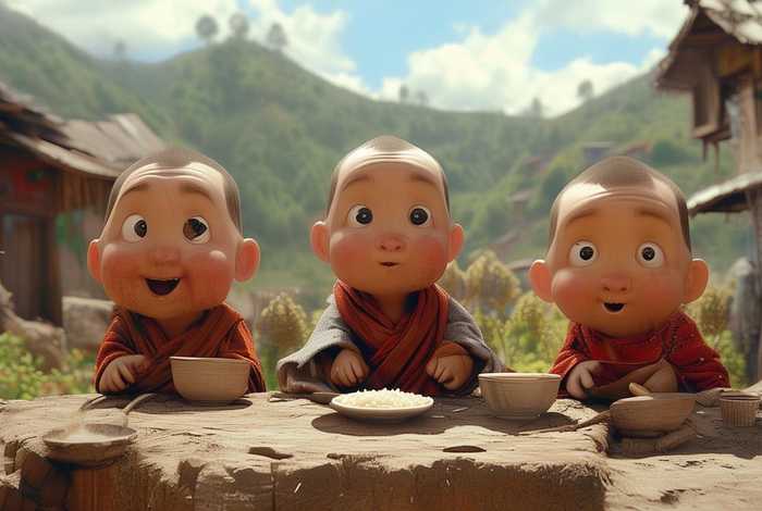 儿童故事三个和尚完整版（幼儿故事三个和尚）