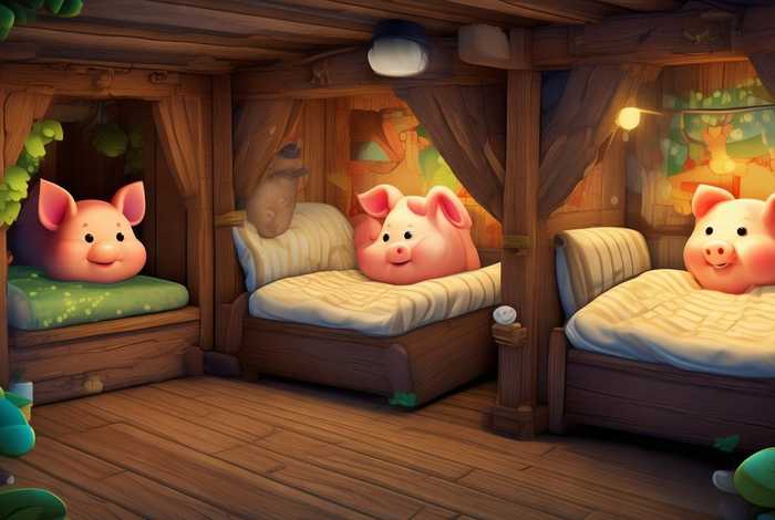儿童睡前小故事三只小猪文字版；睡前故事幼儿故事大全三只小猪文字版