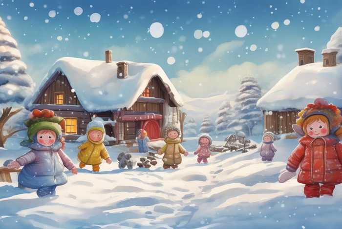 儿童下雪故事绘本，婴幼儿故事绘本《下雪了》