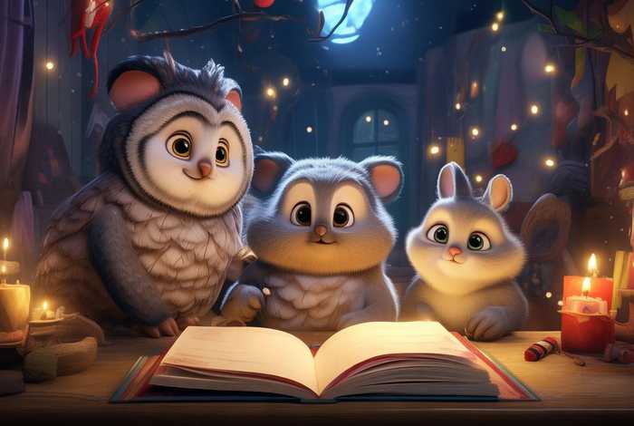 儿童夜班故事 - 幼儿园上夜班的动物故事
