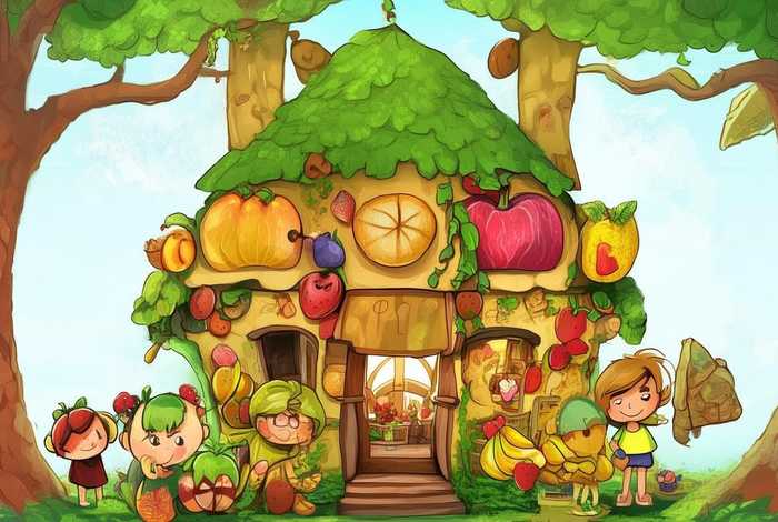 儿童故事水果屋图片（水果故事绘本图片内容）