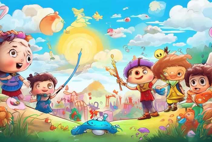 儿童漫画故事配图视频、少儿漫画故事