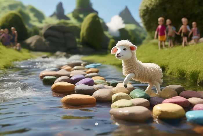 儿童故事小羊过河全文、小羊过河故事文字版