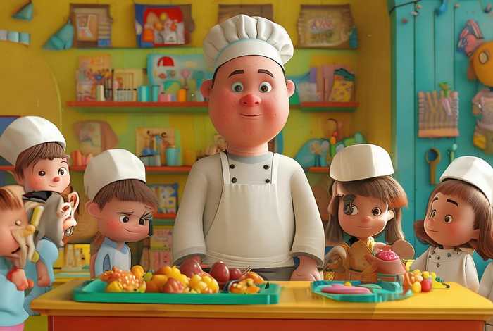 儿童故事厨师 厨师幼儿园故事绘本