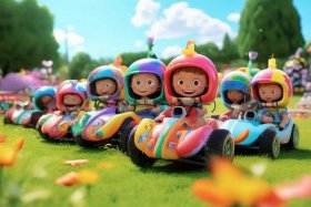 儿童卡丁车故事 - 儿童卡丁车卡通