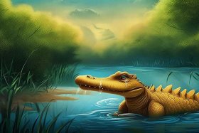 《鳄鱼的眼泪》儿童故事 鳄鱼的眼泪 寓言故事