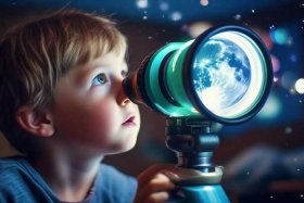 儿童天文望远镜能看见月球表面吗 儿童天文望远镜能看见月球表面吗图片