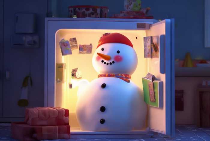 儿童故事冰箱里躲着一个雪娃娃、睡前故事冰箱里的雪娃娃