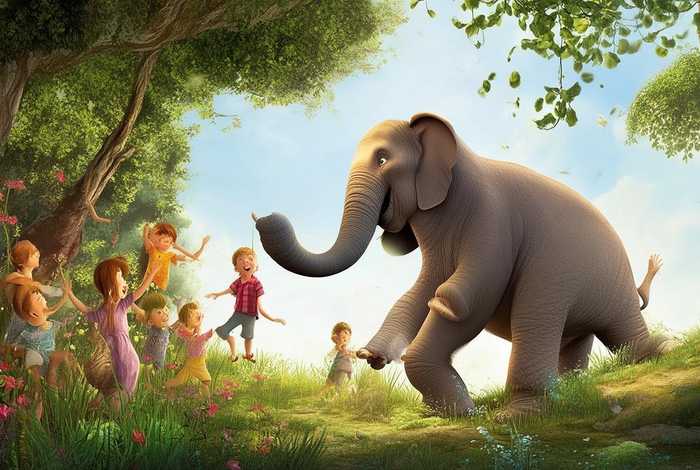 儿童故事长鼻子的大象，长鼻子大象的故事视频