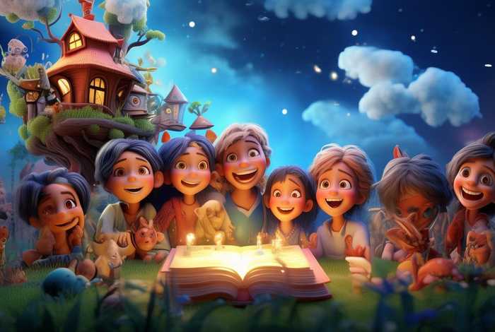 儿童故事配视频；儿童故事配画视频