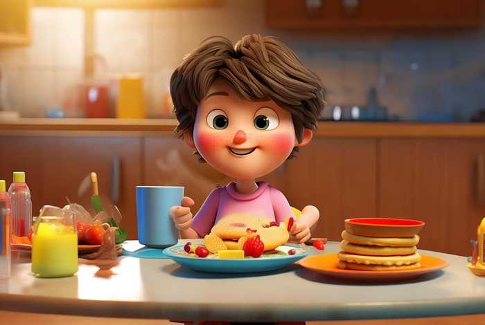 儿童吃早餐漫画 - 儿童吃早餐漫画图片 儿童吃早餐漫画 - 儿童吃早餐漫画图片