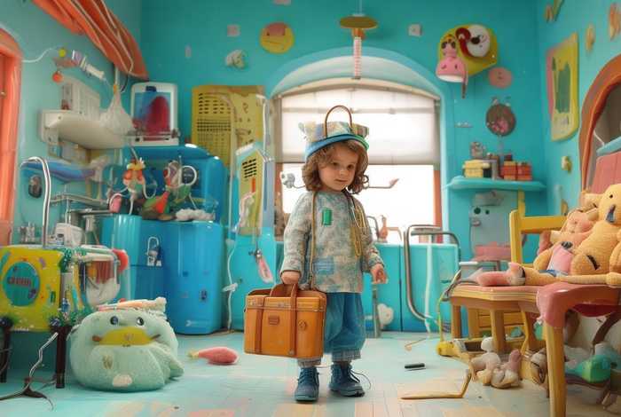 儿童故事医院的故事，医院的故事幼儿园简画