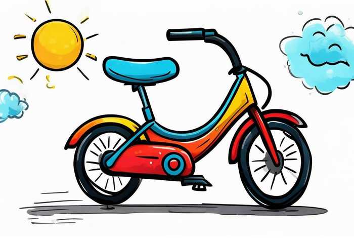 儿童脚踏车图片 儿童脚踏车图片大全 简笔画