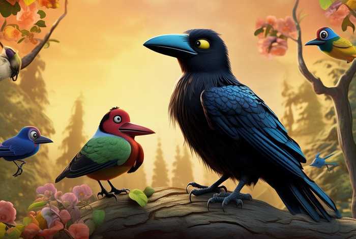 儿童故事乌鸦先生 - 乌鸦先生的故事