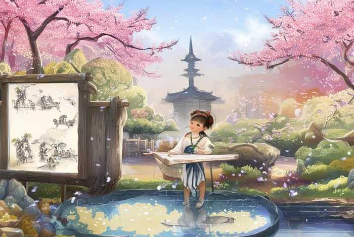 儿童古诗画图片 小儿古诗画