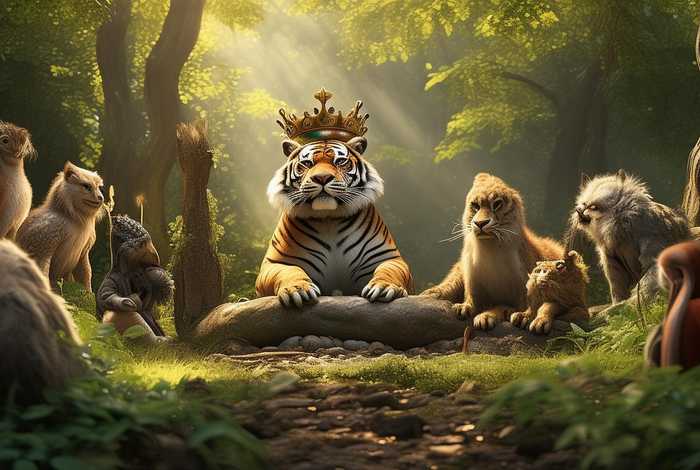 儿童故事老虎大王 老虎大王开会故事