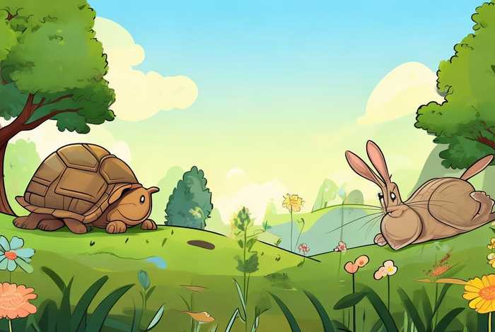 儿童故事英文版简单 龟兔赛跑故事简单英文版