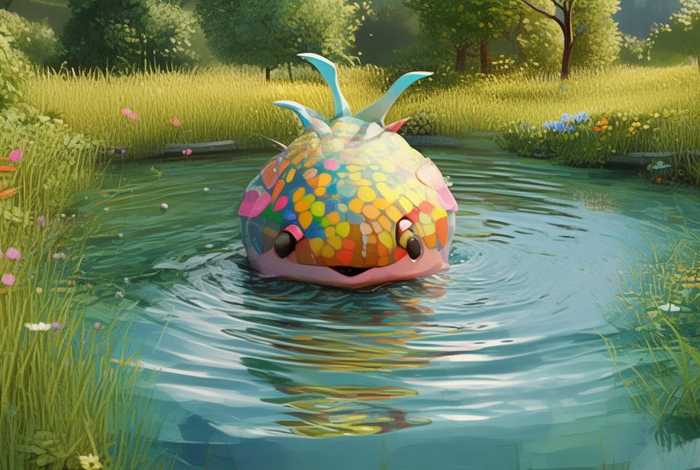 儿童故事池塘里的怪兽、池塘里有一只大怪兽 绘本故事 儿童故事池塘里的怪兽、池塘里有一只大怪兽 绘本故事