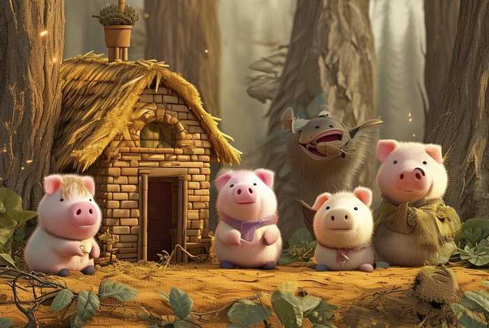 儿童故事三只猪，少儿故事三只小猪