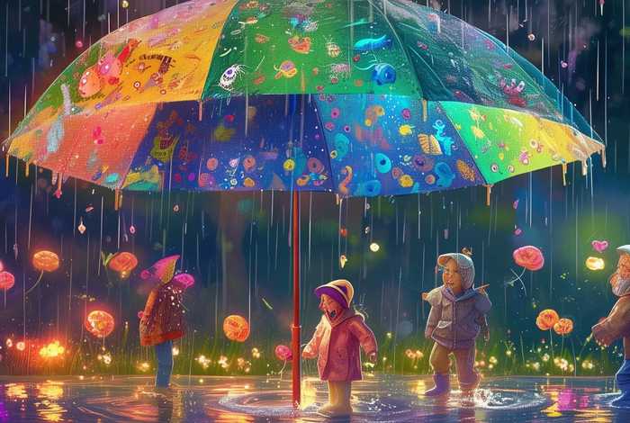 儿童故事《神奇的雨伞》，幼儿故事神奇的雨伞