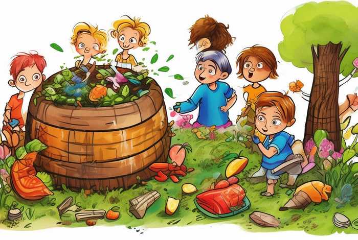 儿童堆肥知识动画、幼儿堆肥