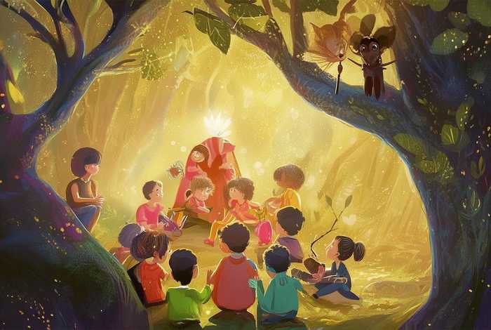儿童故事时间地点；故事发生的时间地点