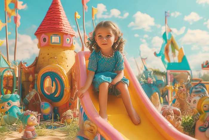 儿童乐园故事性拍摄；儿童乐园典故