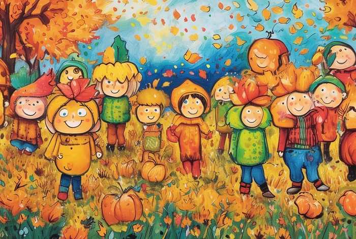 儿童秋天简笔画；儿童简笔画 秋天