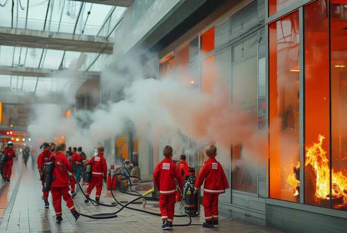 儿童故事商场救火（商场火灾事故视频）