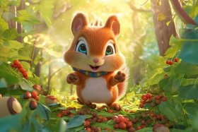 儿童动画小松鼠故事，小松鼠的故事