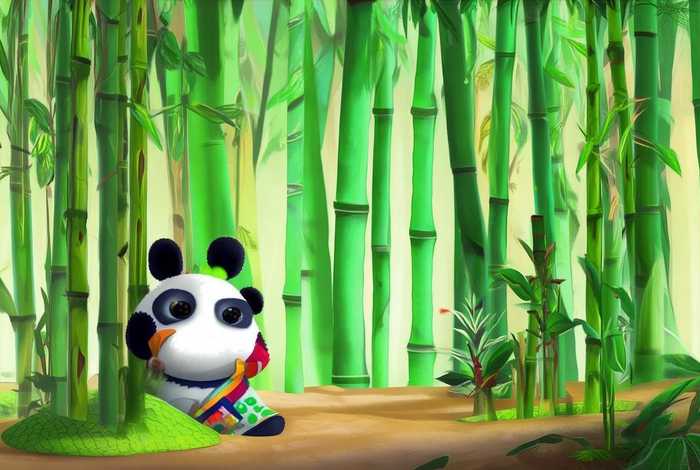 panda儿童音乐 - the panda eats bamboo儿歌