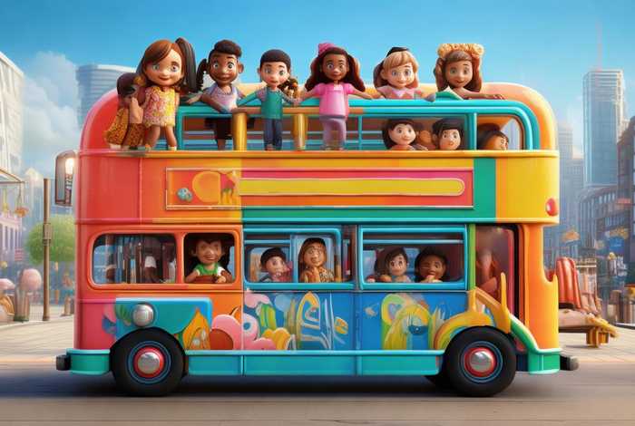 儿童故事双层巴士的故事；双层巴士的幼儿故事