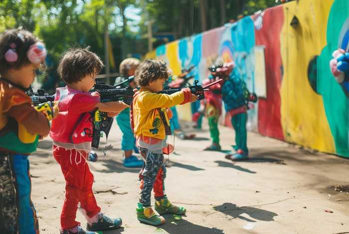 儿童机关枪（儿童机关枪比赛）