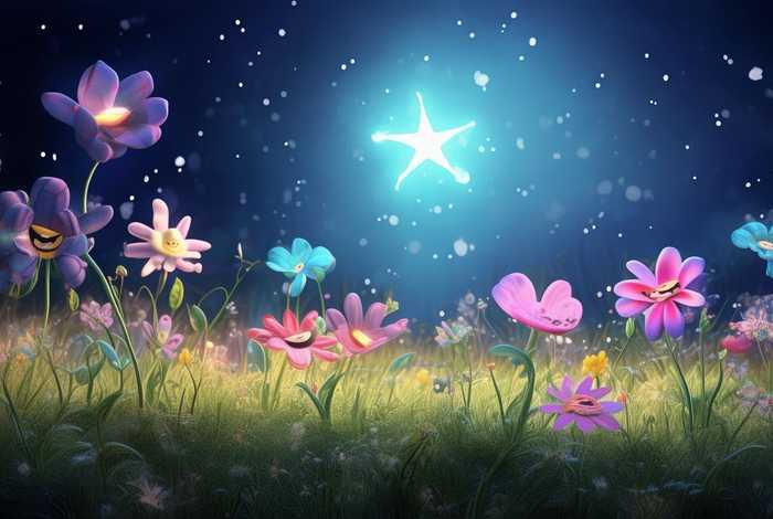 儿童故事星星和花，星星和花儿的故事