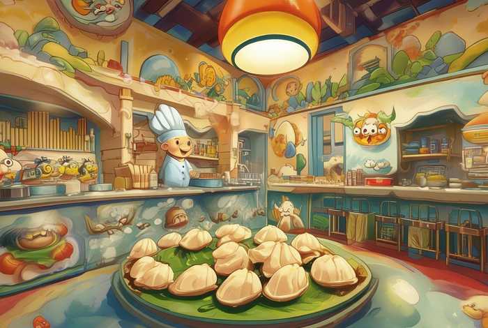 儿童水饺故事、水饺故事主题餐厅