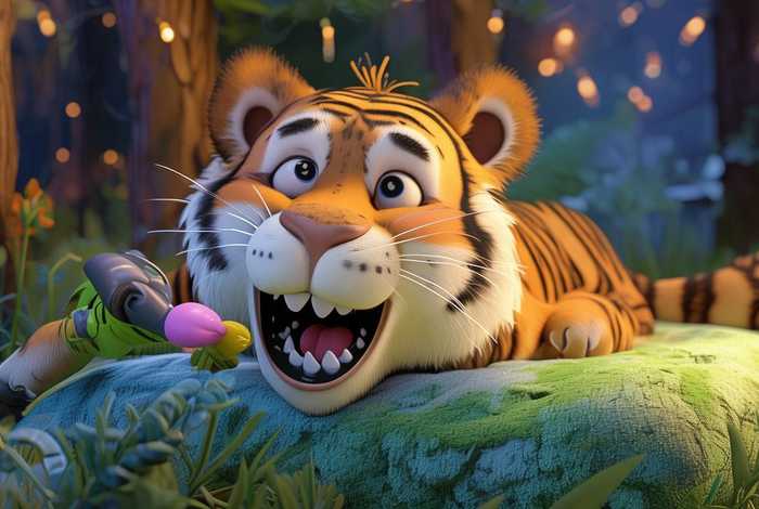 儿童故事大全睡前免费听老虎拔牙、睡前故事幼儿故事大全老虎拔牙