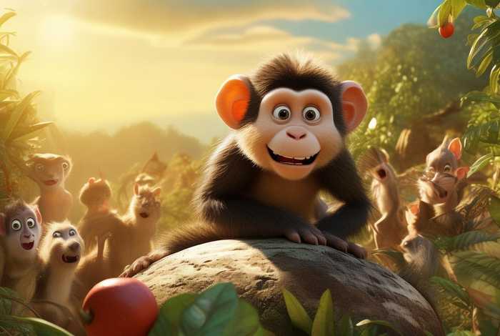 儿童故事猴吃西瓜、小故事猴吃西瓜的故事