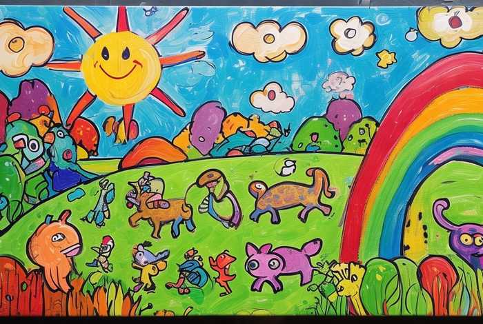 儿童创意绘画范画；少儿创意绘画作品范画