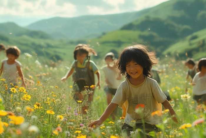儿童故事田中，田野中的故事
