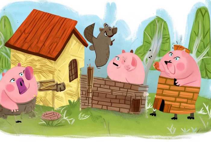 7到12岁儿童故事三只小猪；小儿故事视频三只小猪