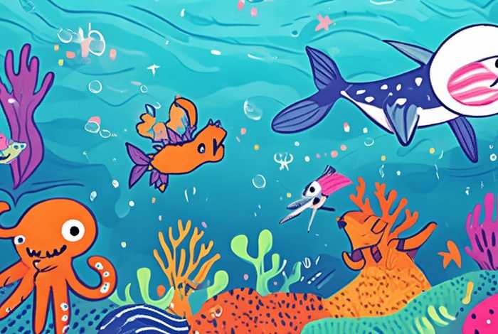 儿童海洋生物简笔画大全 - 儿童海洋生物简笔画大全图片