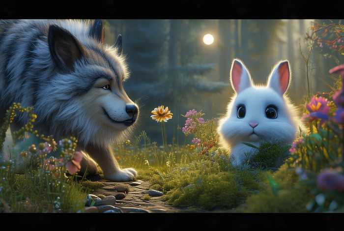 儿童故事 大灰狼与小白兔 大灰狼与小白兔的故事 睡前故事 儿童故事 大灰狼与小白兔 大灰狼与小白兔的故事 睡前故事