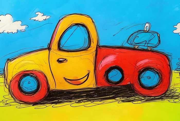 儿童简笔画车（儿童简笔画车彩色）