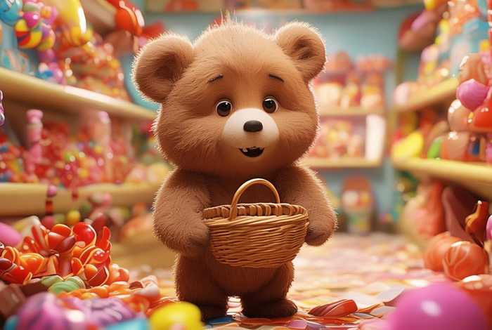 儿童故事表演小熊买糖果，幼儿故事小熊买糖果