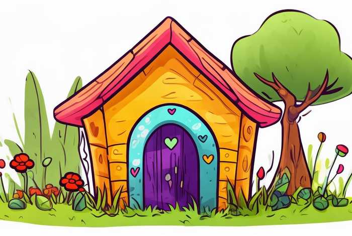 儿童故事狗窝,狗窝儿童简笔画 儿童故事狗窝,狗窝儿童简笔画