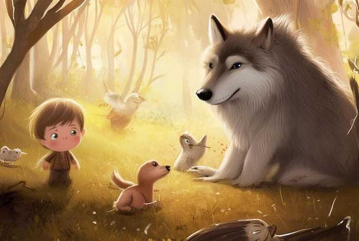 儿童绘本故事狼和人;狼和人的故事(100) 儿童绘本故事狼和人;狼和人的故事(100)