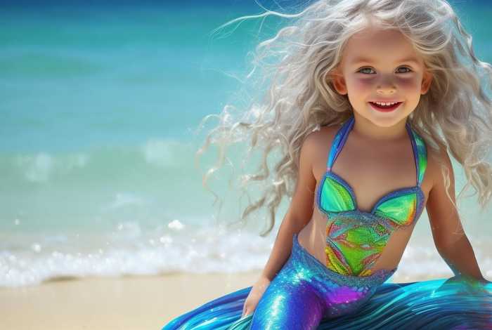 儿童美人鱼泳衣 儿童美人鱼泳衣图片